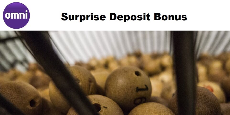 Omni Slots Casino Surprise Deposit Bonus
