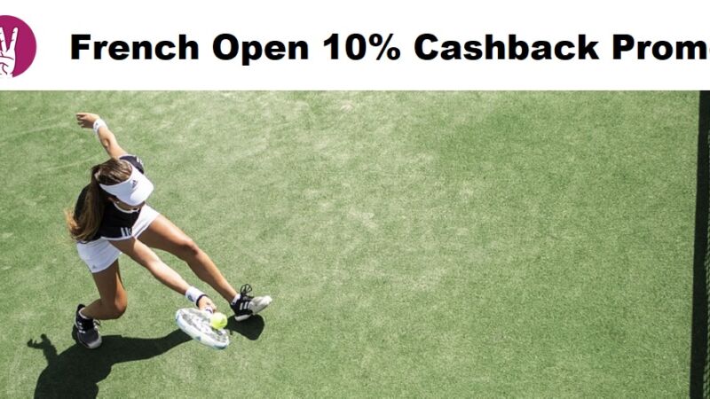 French Open Betting With Cashback Promo