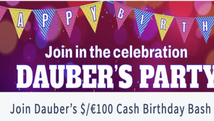 Dauber Birthday Party at CyberBingo