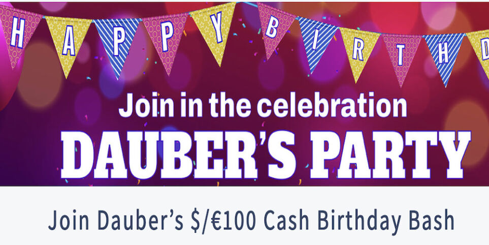 Dauber Birthday Party at CyberBingo