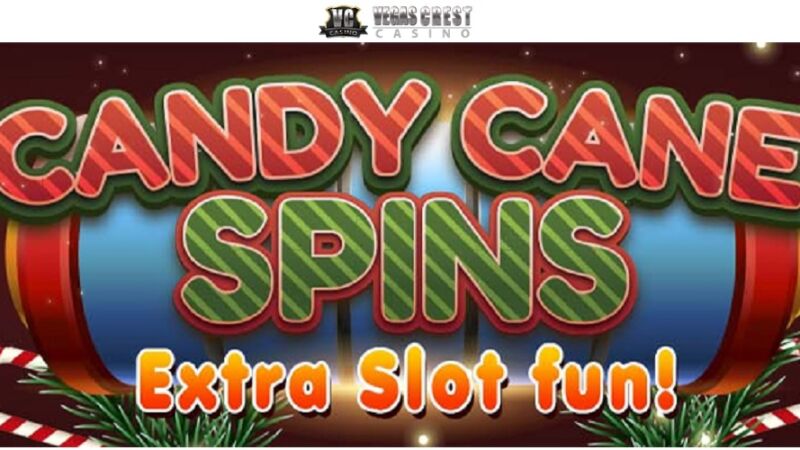Candy Cane Spins Offer at Vegas Crest Casino