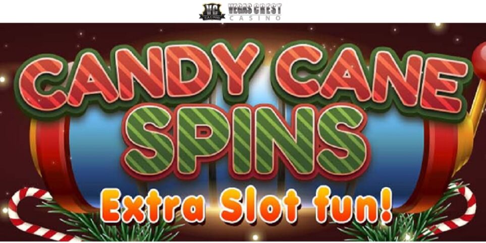 Candy Cane Spins Offer at Vegas Crest Casino